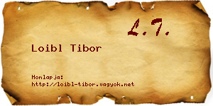 Loibl Tibor névjegykártya